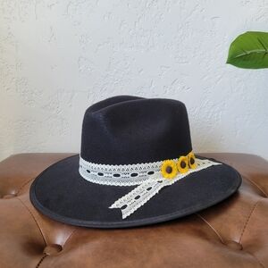 Black Sunflower Hat